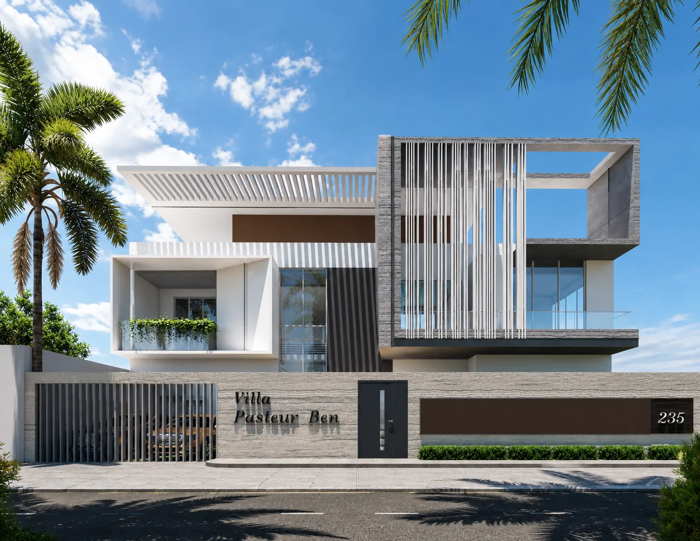 Plan maison R+1 au Sénégal